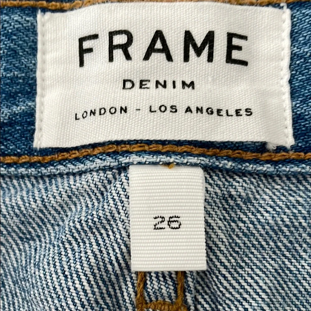 Frame Denim Blue Mini Skirt Casual - Picture 2 of 7